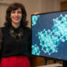 Marcia Barbosa, Brazilian physicist and L'Oréal-UNESCO For Women in Science laureate, working with molecular simulations of water molecules at her laboratory at the Federal University of Rio Grande do Sul, Brazil